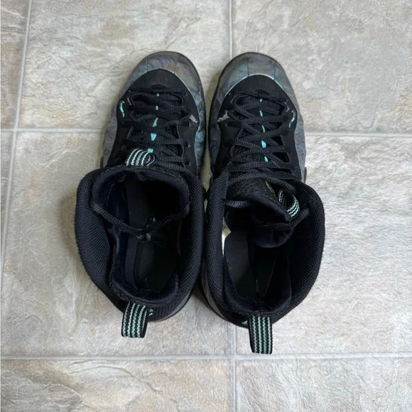Nike Air Foamposite One Abalone GS Shoe Size 6Y Green AO8037-009 Preowned - Picture 5 of 8